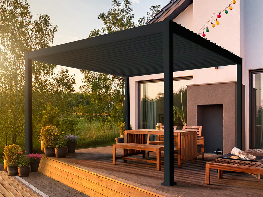 pavillon sonnensegel 3x3 Aktions Pavillon 3 x 3 Meter anthrazit online kaufen – Sun Spa Germany