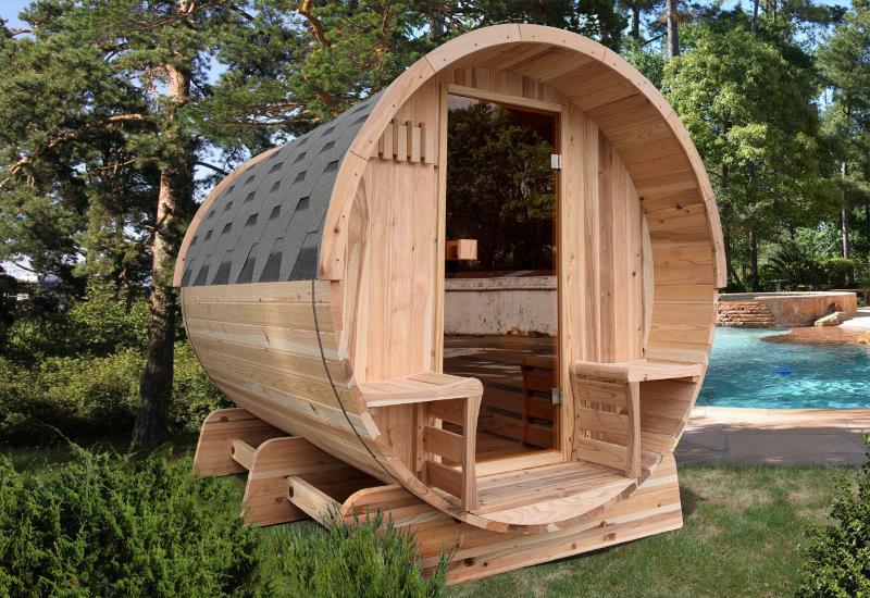 Bačva sauna s panoramskim prozorom