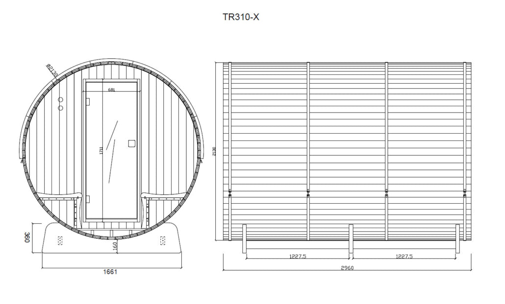 Fass Sauna Traditionell TR-310